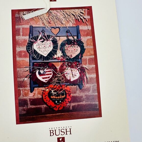 Shepherd's Bush Folio #7 #8 Cross stitch Patterns Heart Door Hangers Decor - Picture 2 of 6